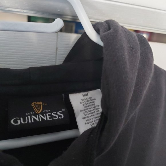 Vintage Unisex Guinness Hoodie with Flaws - Picture 12 of 13